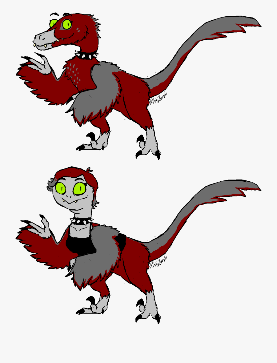 Raptor And Harpy - Cartoon, Transparent Clipart