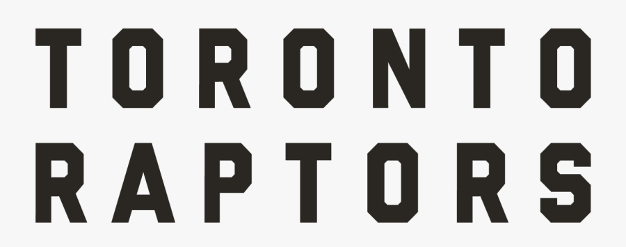 Logo Der Toronto Raptors - Toronto Raptors Text Logo, Transparent Clipart
