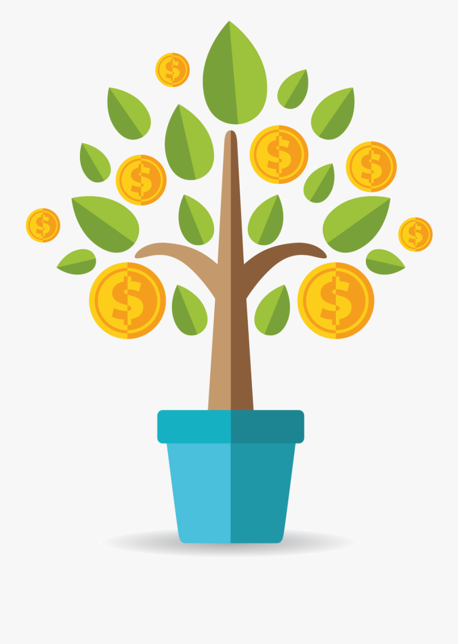 Money-tree - Money Powerpoint Template, Transparent Clipart