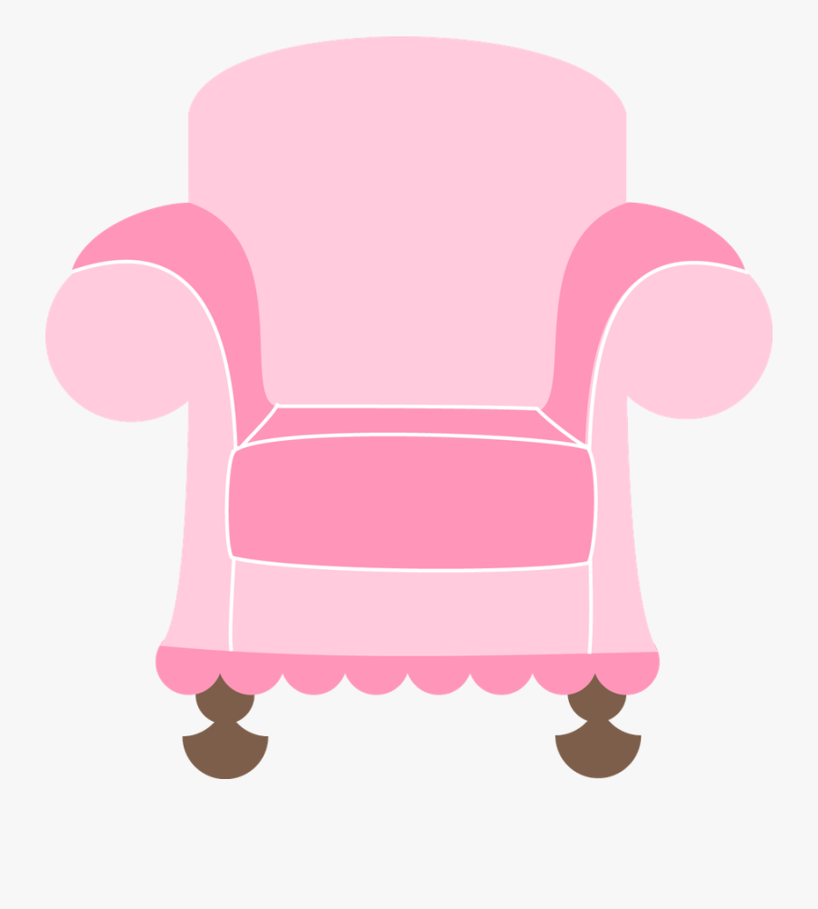 Cartoon Pink Chair Png, Transparent Clipart