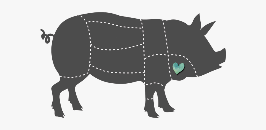 Jowl Bacon Spinach Salad - Nose To Tail Pig, Transparent Clipart