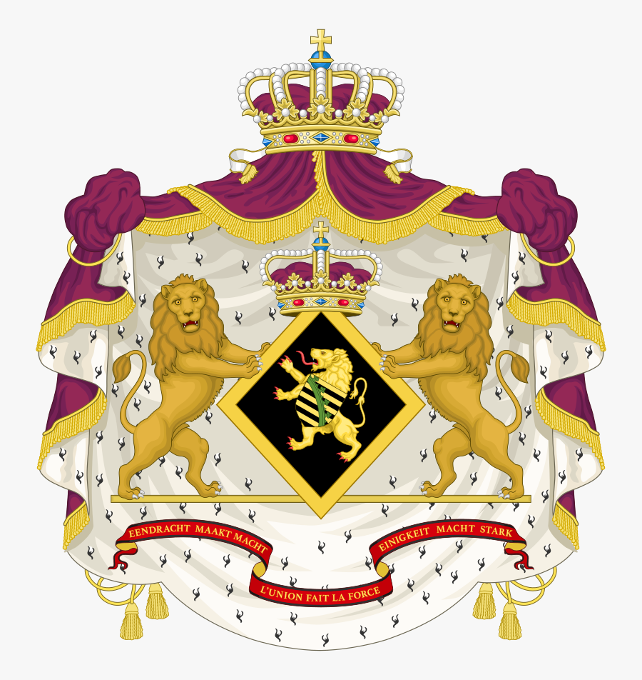 King Philippe Of Belgium Coat Of Arms, Transparent Clipart