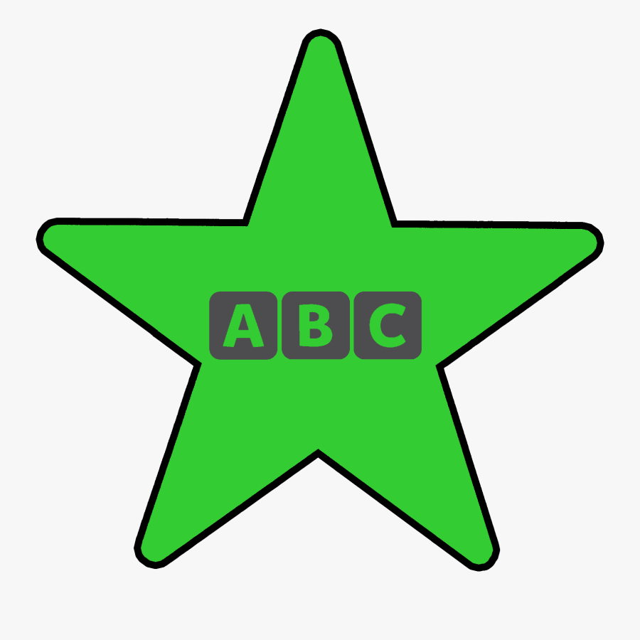 Green Star Literacy - Pentagram Of Solomon, Transparent Clipart