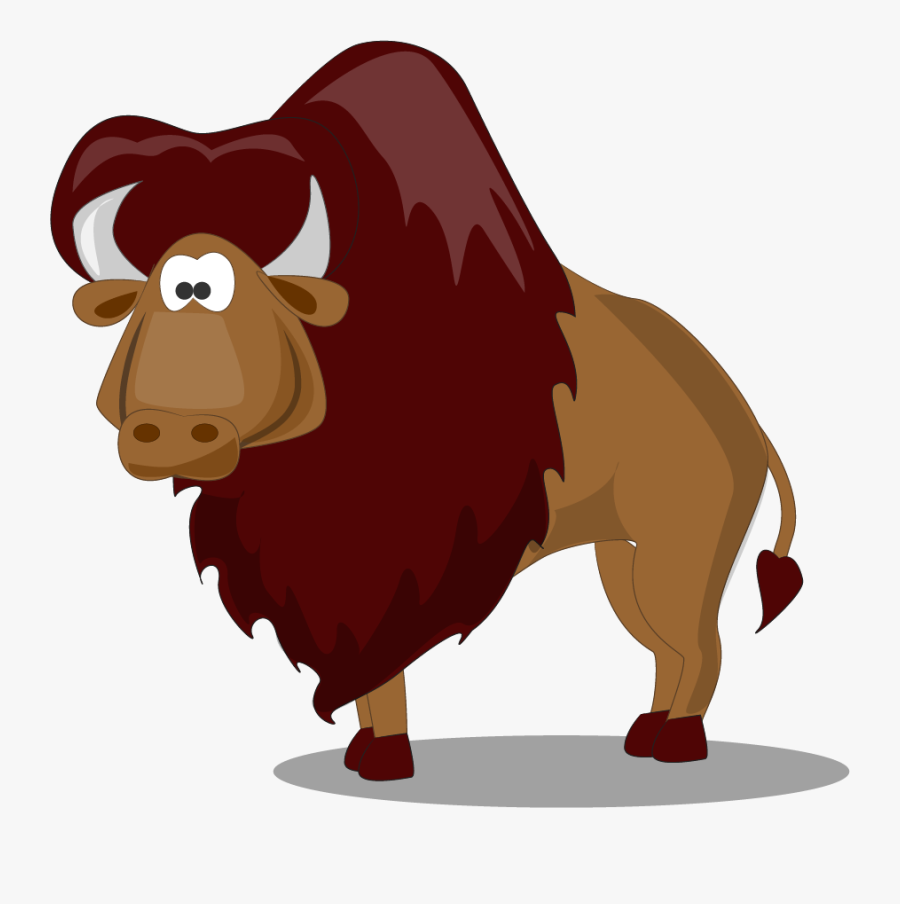 Transparent Cartoon Buffalo Png, Transparent Clipart