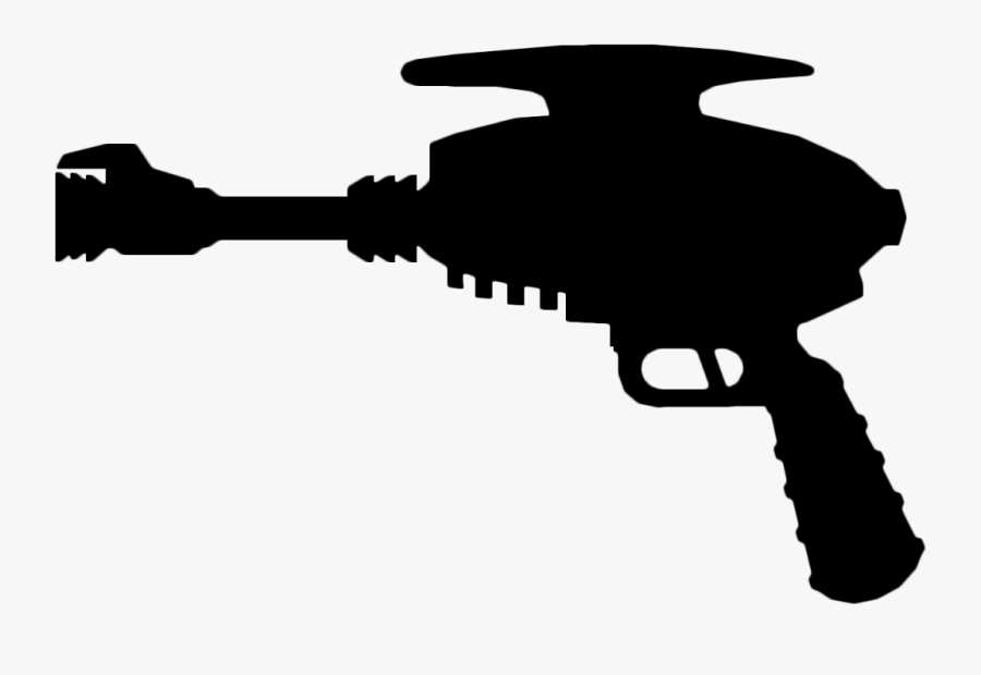 Firearm Black & White - Ranged Weapon, Transparent Clipart