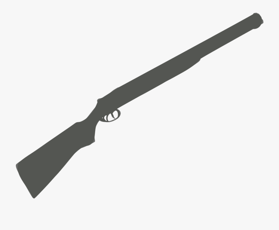 Silhouette Arme - Over And Under Shotgun Silhouette, Transparent Clipart