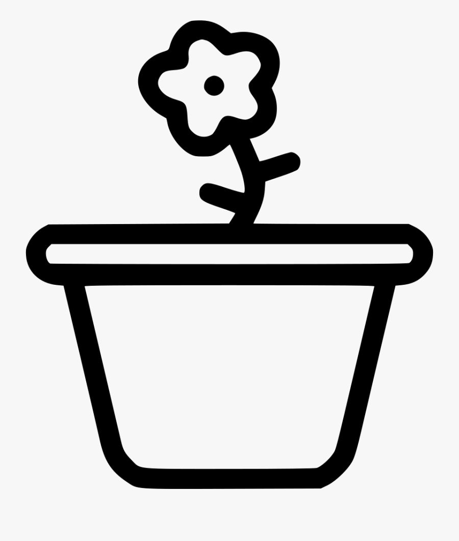 Pot Flower Plant Garden Gardening - Gardening Icon Png Free, Transparent Clipart
