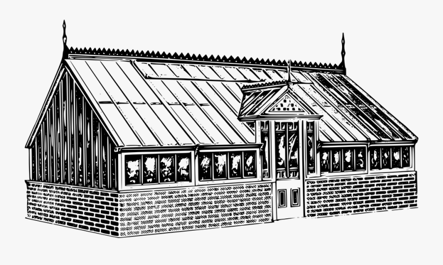 Transparent Green House Png - Drawing Of Greenhouse, Transparent Clipart