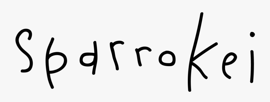 Sparrokei - Writing - Calligraphy, Transparent Clipart