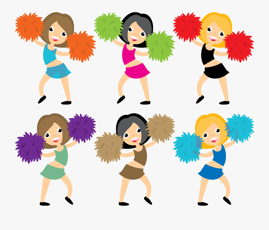Cheerleading Cheerleader Pom-pom Euclidean Vector - Immagini Ragazze Pon Pon, Transparent Clipart