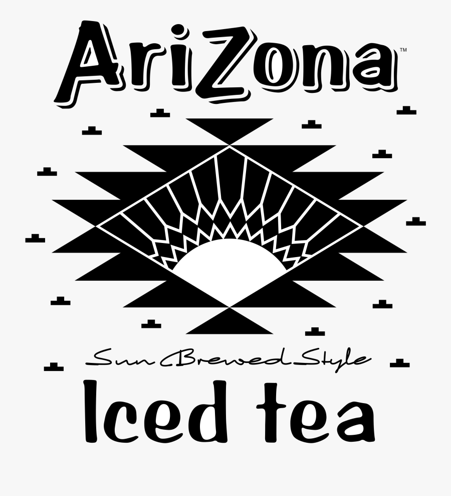 Arizona Iced Tea 01 Logo Png Transparent - Arizona Iced Tea Logo Black And White, Transparent Clipart
