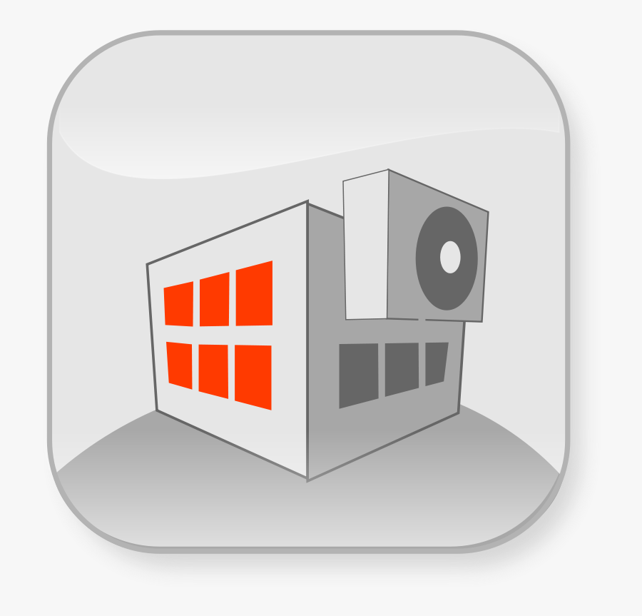 Angle,brand,logo - Cartoon Factory Building, Transparent Clipart