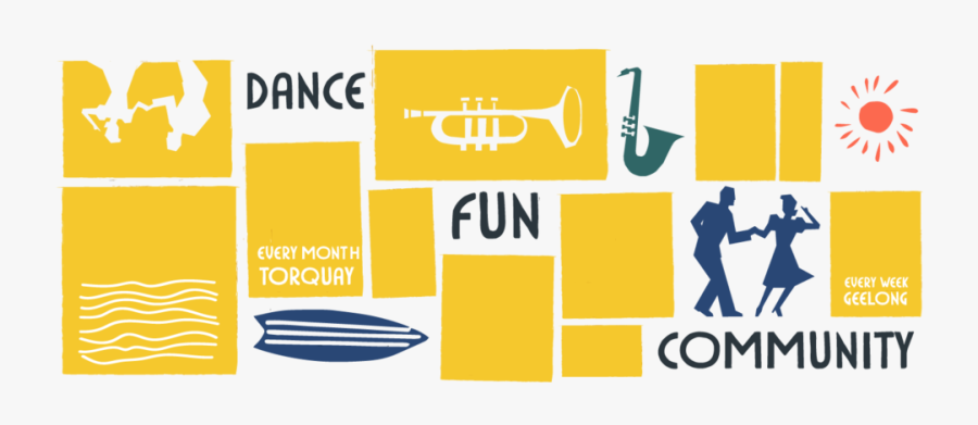 Banner Transparent - Copyf - Swing Dance Clip Art, Transparent Clipart