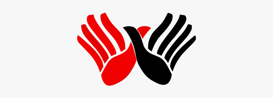Gesture,sports Gear,glove - Shqiponja Kuq E Zi, Transparent Clipart