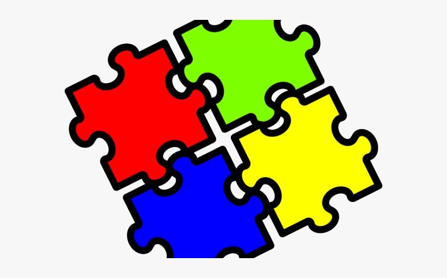 All Together Clipart - Clipart Puzzle Pieces, Transparent Clipart