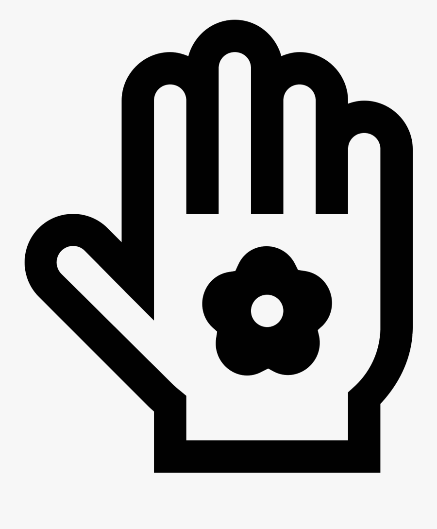 Gloves Clipart Gardening Glove - Hand Icon Transparent Background, Transparent Clipart