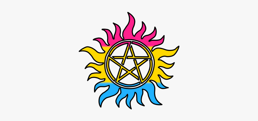 #pan Pride #supernatural #antipossesion - Supernatural Symbols, Transparent Clipart