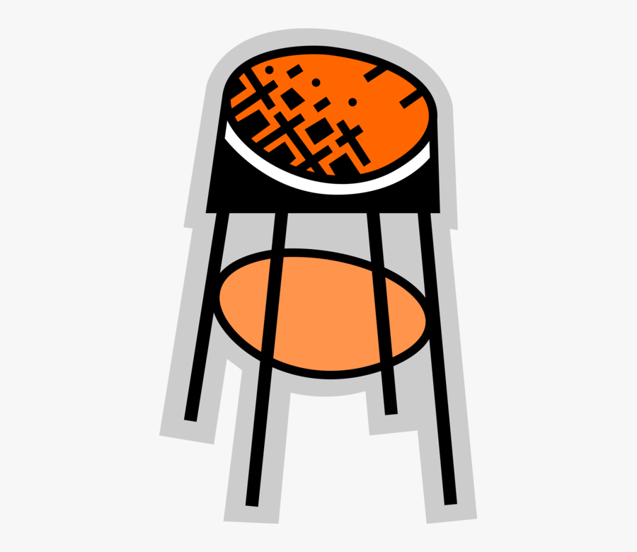 Vector Illustration Of Barroom Tavern Bar Furniture - Esschert Design Esschert Tractor Chair, Transparent Clipart