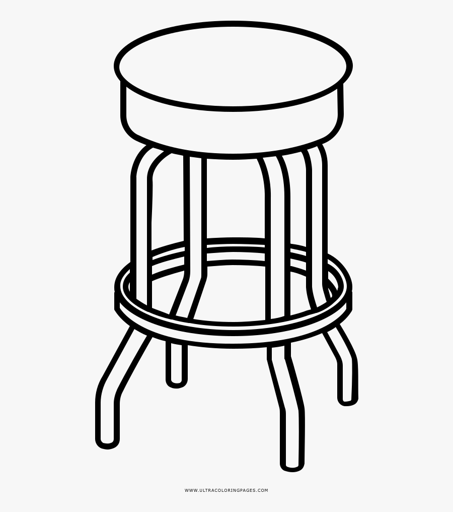 Stool Coloring Page - Sarah And Duck Coloring Pages, Transparent Clipart