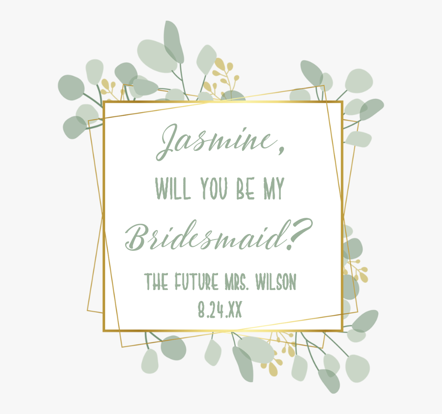Botanical Frame - Frame Wine, Transparent Clipart