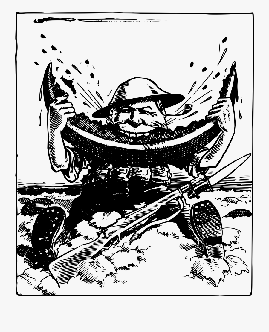 Watermelon Solider Clip Arts - Illustration, Transparent Clipart