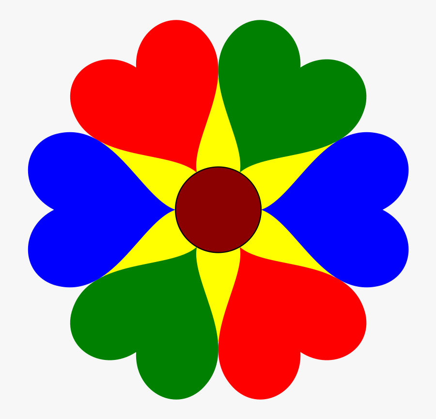 Free Clipart - Flower With Big Petals, Transparent Clipart