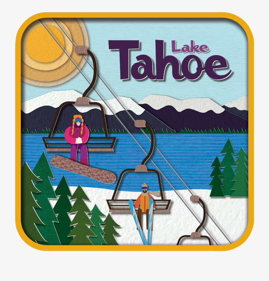 Ski The Lake, Transparent Clipart