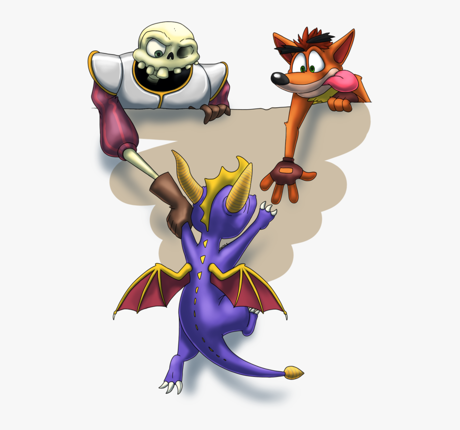 Crash Bandicoot Spyro Medievil, Transparent Clipart