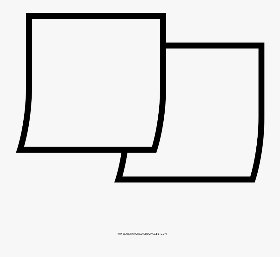 Sticky Notes Coloring Page - Sticky Notes Coloring Pages, Transparent Clipart
