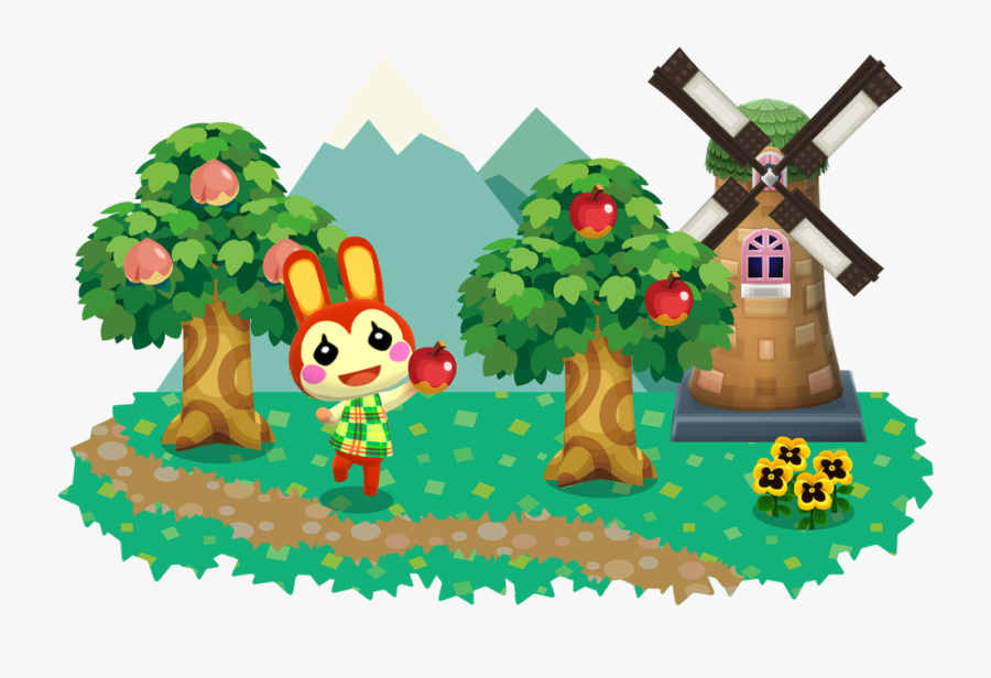 Animal Crossing Pocket Camp Tree, Transparent Clipart
