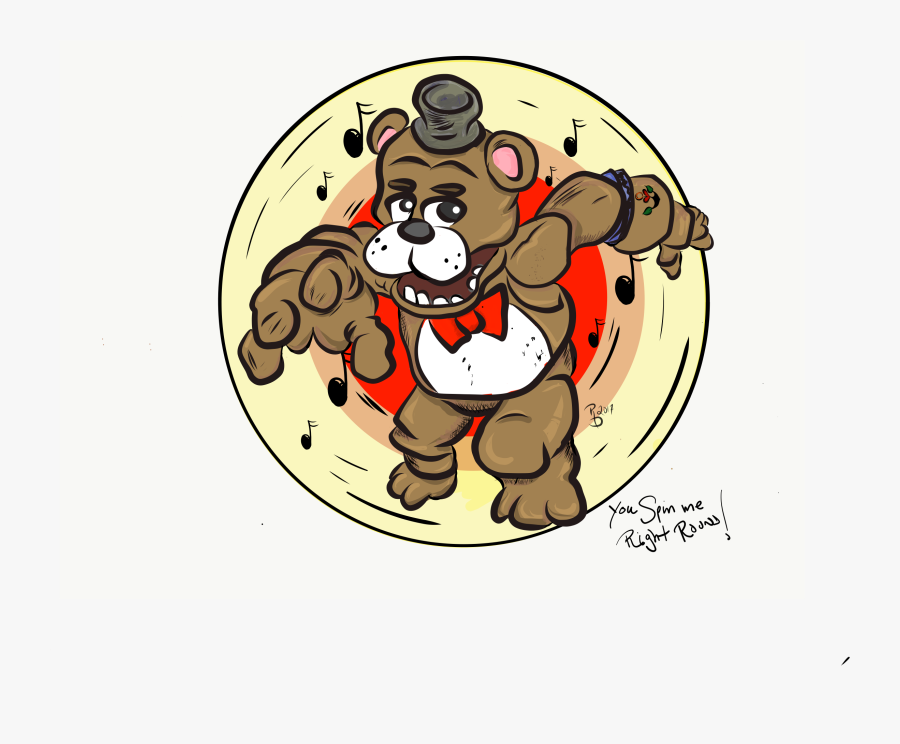 Spin Freddy Spin - Cartoon, Transparent Clipart