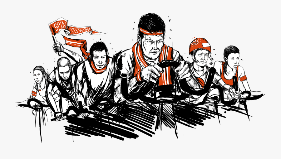 Spin Off Gym Bike Challenge Illustration , Free Transparent Clipart ClipartKey