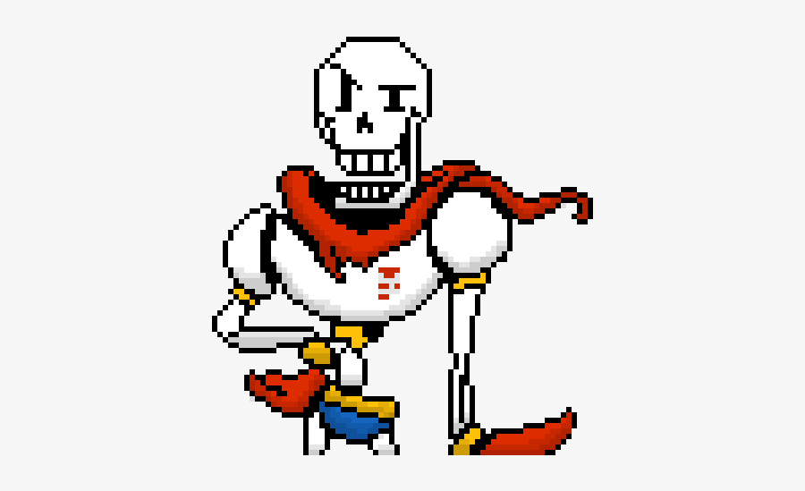 Undertale Papyrus Colored Sprite, Transparent Clipart