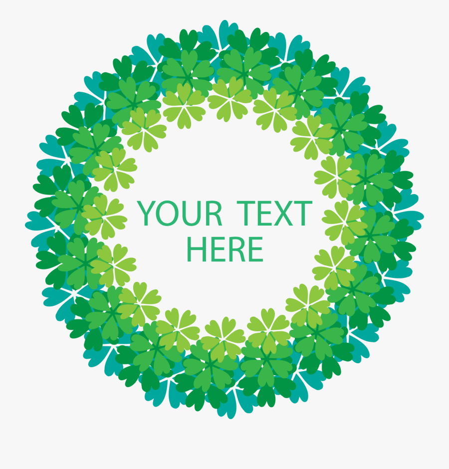 Png Library Download Four Leaf Clover Clip Art Circular - Template, Transparent Clipart