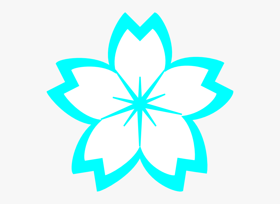 Blue Sakura Svg Clip Arts - Blue Sakura Transparent, Transparent Clipart