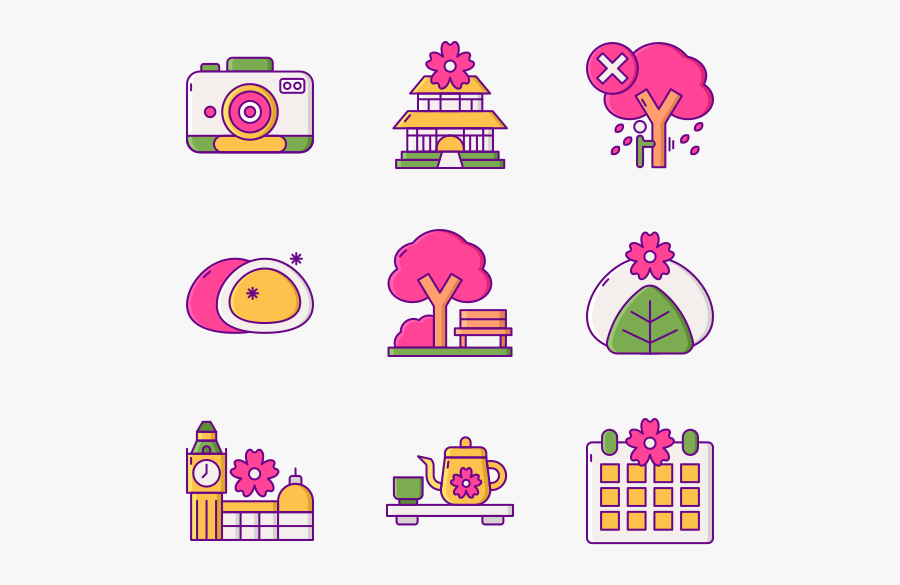 Sakura Festival, Transparent Clipart