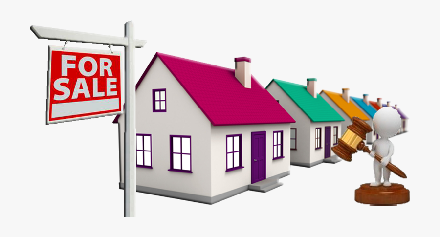 Market Clipart Cottage Industry - Property Auction House, Transparent Clipart