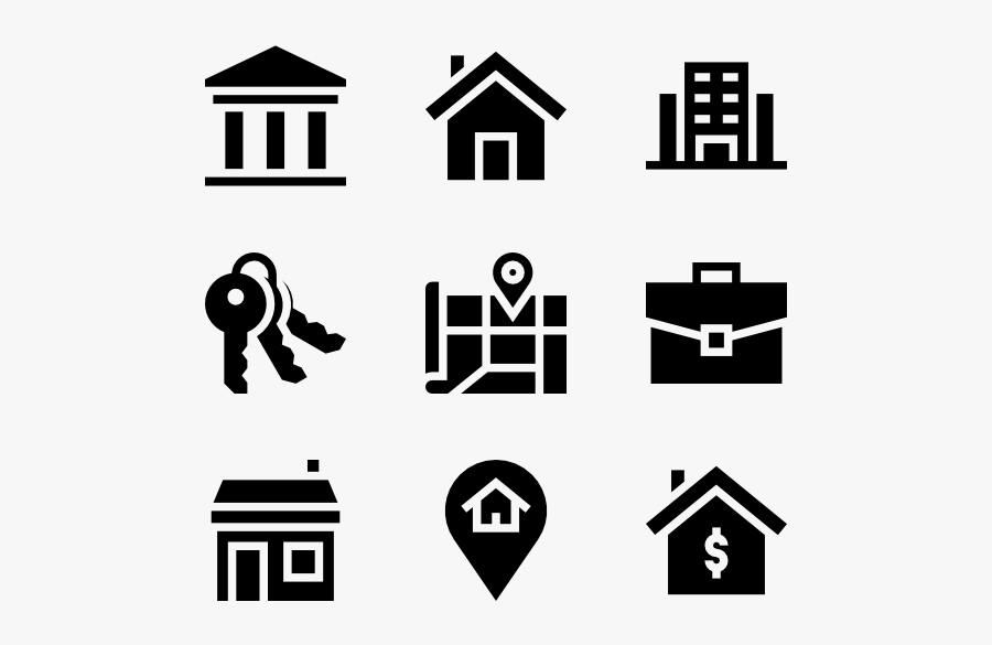 Real Estate, Transparent Clipart