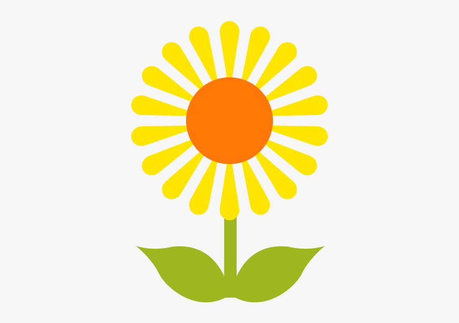 Sunflower Clip Art Logo, Transparent Clipart