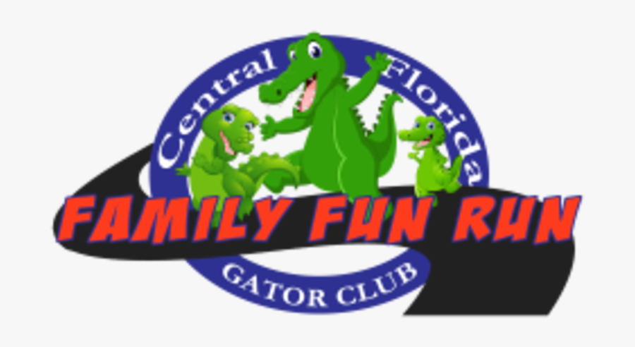 Central Florida Gator Club Family Fun Run - Crocodile, Transparent Clipart