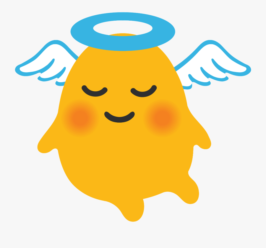Emoji Angel Emoji Cute Funny Halo Emojisticker Angelemo, Transparent Clipart