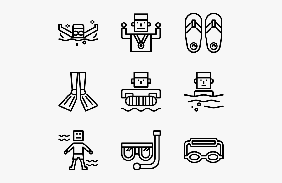 Matches Clipart Swimming - School Icon Vector Png, Transparent Clipart