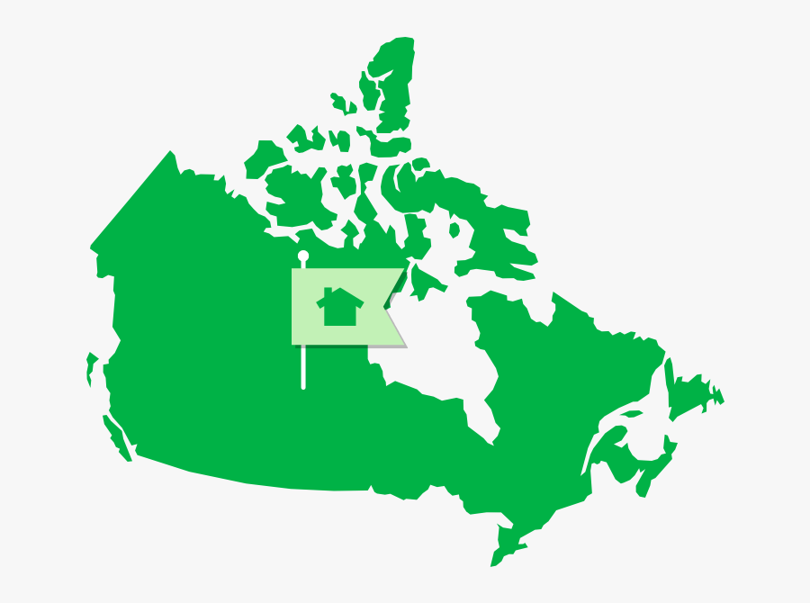 Canada Map Vector, Transparent Clipart