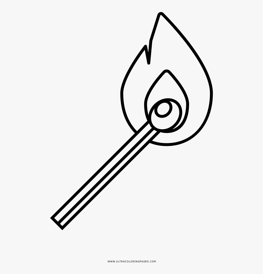 Matches Coloring Page - Line Art, Transparent Clipart