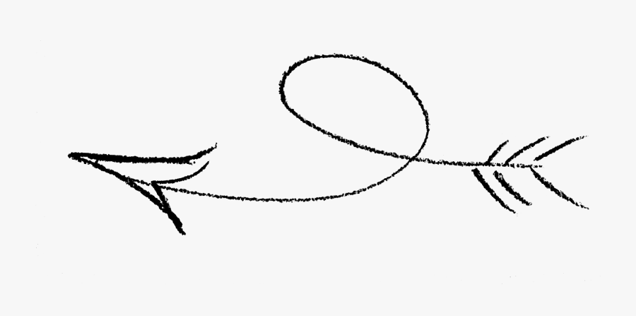 Arrow - Line Art, Transparent Clipart