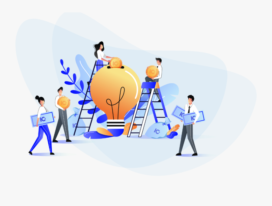 Crowdfunding Illustration, Transparent Clipart