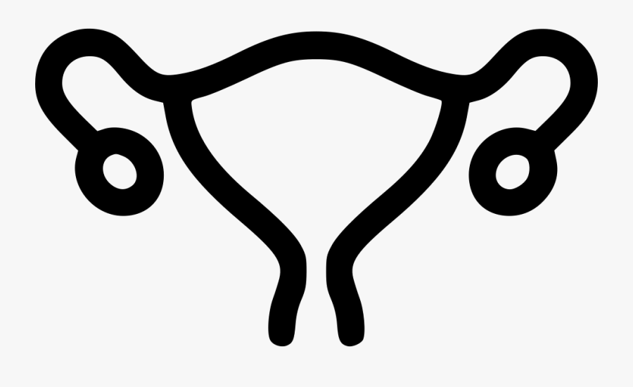 Womb Uterus - Gynaecology Black And White, Transparent Clipart