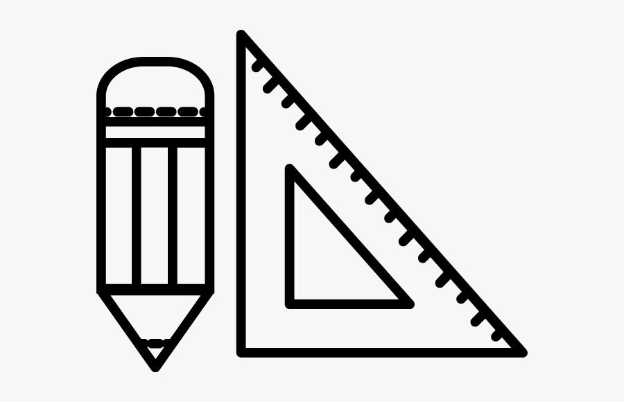 Interior Designer - Desenho De Um Esquadro, Transparent Clipart