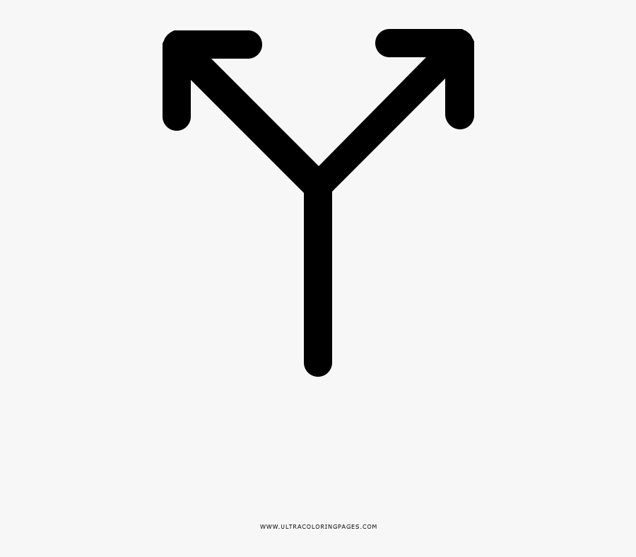 Arrows Coloring Page, Transparent Clipart