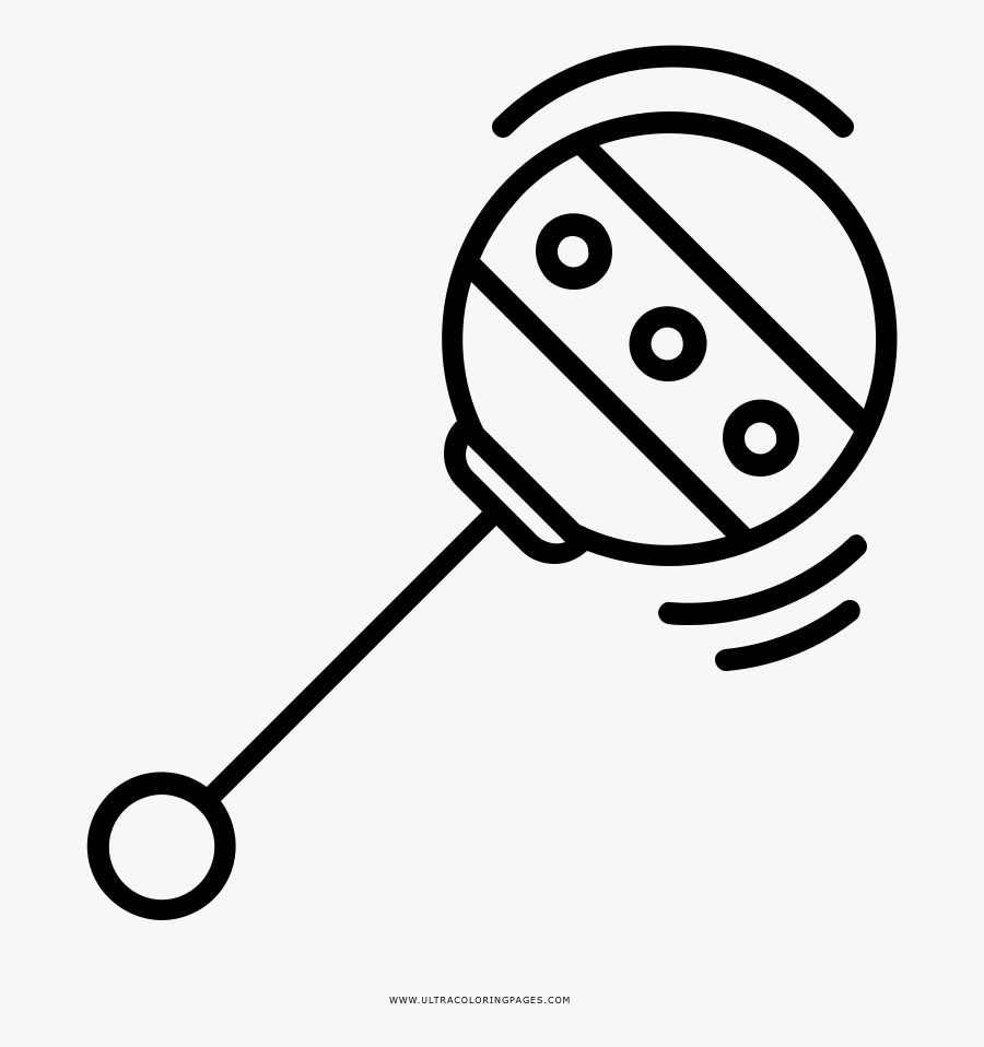 Rattle Coloring Page - Heat Exchangers Icon, Transparent Clipart